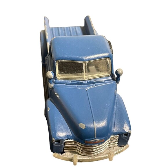 1995 Old Navy Chevrolet C3100 Blue Metal Pick-Up Truck 4” 1:43 - Picture 5 of 6